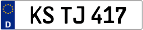 Trailer License Plate